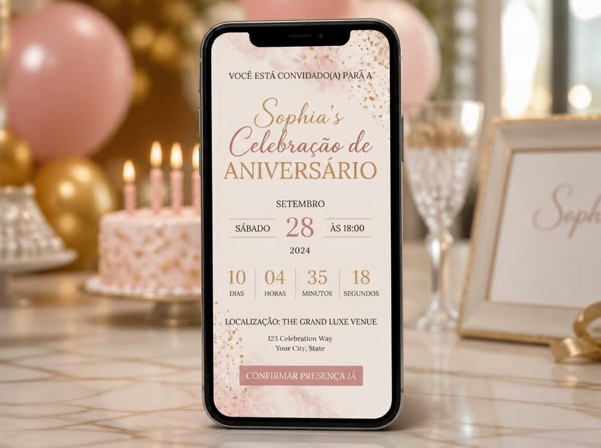 Versão digital com contagem regressiva